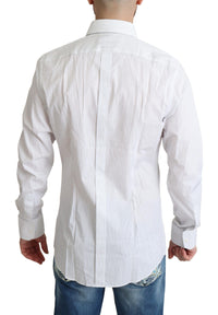 Thumbnail for Elegant Striped Gold Dress Shirt
