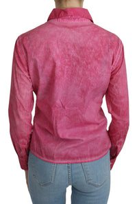 Thumbnail for Chic Pink Cotton Polo Blouse by Ermanno Scervino