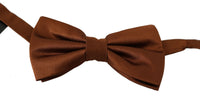 Thumbnail for Elegant Silk Bow Tie in Bronze Elegance