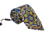 Thumbnail for Multicolor Majolica Silk Tie