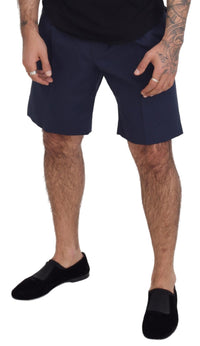 Thumbnail for Elegant Blue Chino Shorts