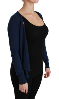 Thumbnail for Elegant Blue Cashmere-Silk Cardigan