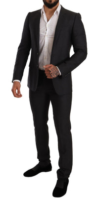 Thumbnail for Elegant Gray Martini Wool Suit