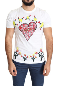 Thumbnail for Chic Saint Valentine Print Crew Neck T-Shirt
