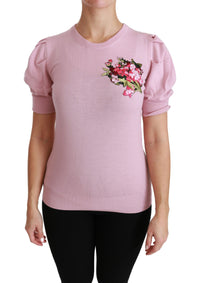 Thumbnail for Elegant Embroidered Virgin Wool Blouse