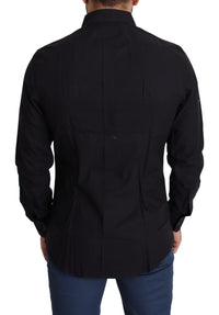 Thumbnail for Sleek Black Cotton Dress Shirt