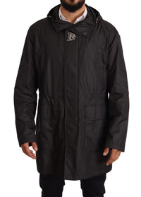 Thumbnail for Elegant Black Hooded Blouson Jacket