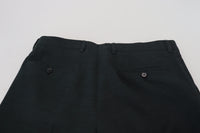 Thumbnail for Blue Wool Slim Fit Formal Pants