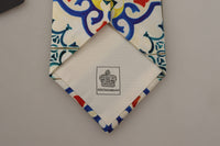 Thumbnail for Elegant Multicolor Majolica Silk Tie