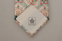 Thumbnail for Elegant Beige Majolica Silk Tie