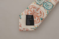 Thumbnail for Elegant Beige Majolica Silk Tie