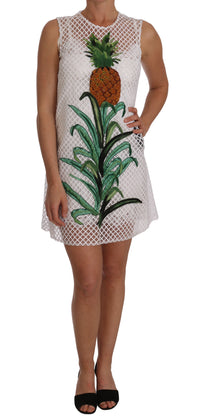 Thumbnail for Chic Pineapple Applique Midi Shift Dress