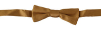 Thumbnail for Opulent Gold Silk Tied Bow Tie