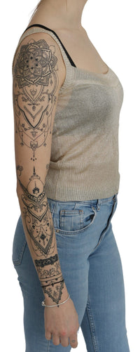 Thumbnail for Elegant Beige Sleeveless Spaghetti Strap Tank
