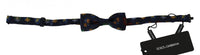 Thumbnail for Exquisite Silk Bow Tie in Blue Flags Print