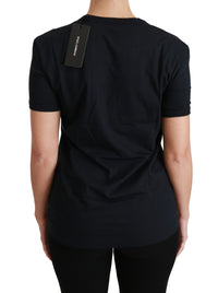 Thumbnail for Elegant Crewneck Blue Amore Tee