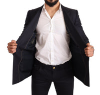 Thumbnail for Elegant Navy Cashmere Silk Blend Blazer