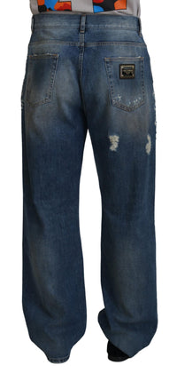 Thumbnail for Stunning Tattered Denim Italian Jeans