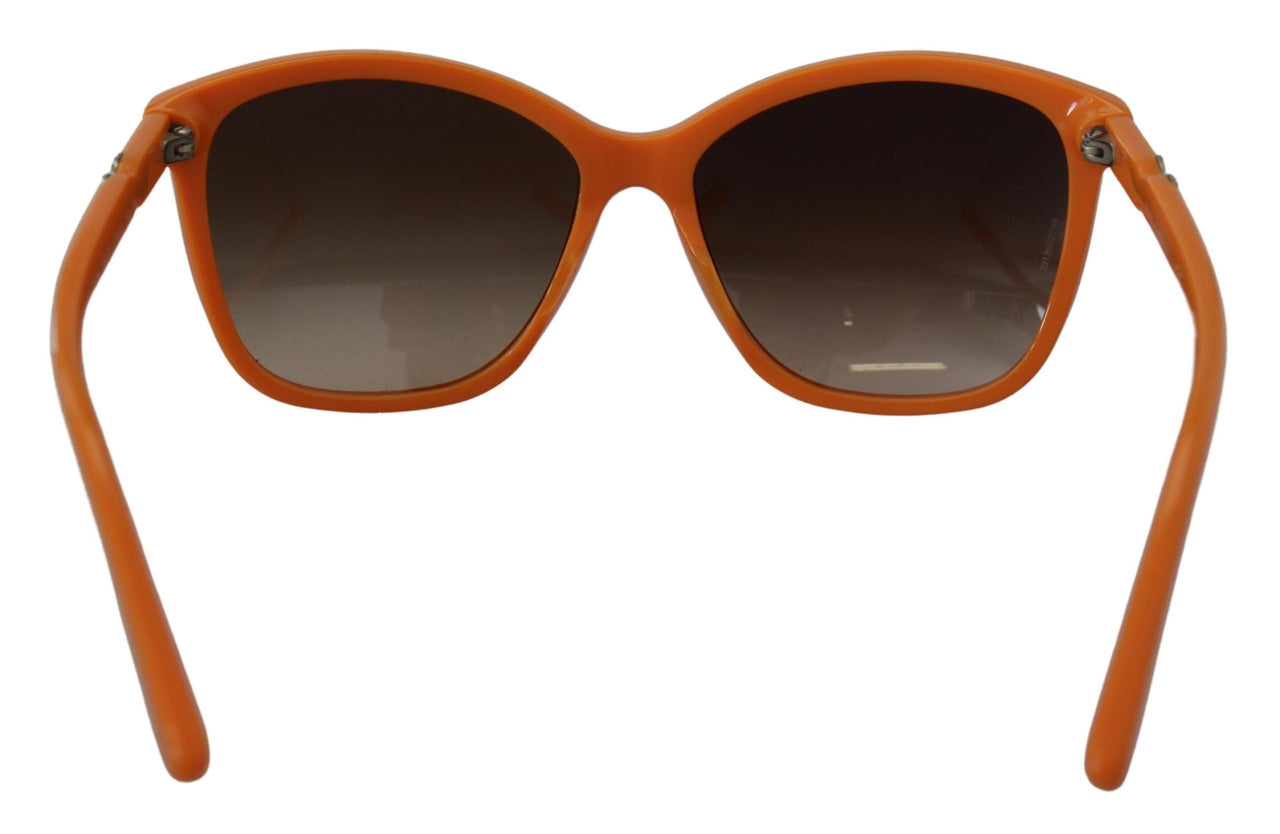 Chic Orange Round Sunglasses for Women