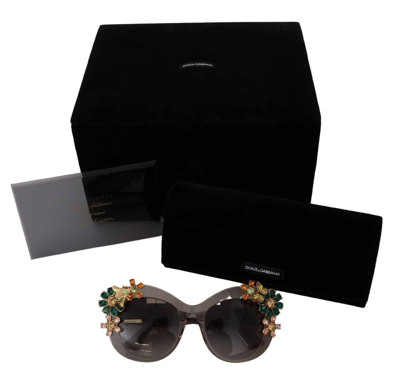 Crystal-Cat Eye Luxury Sunglasses