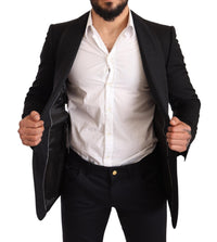 Thumbnail for Elegant Black Slim Fit Formal Blazer