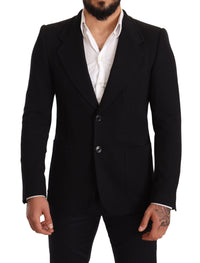 Thumbnail for Elegant Slim Fit Black Cotton Blazer