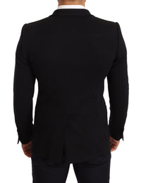 Thumbnail for Elegant Slim Fit Black Cotton Blazer