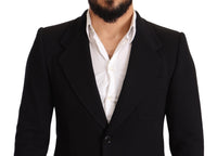 Thumbnail for Elegant Slim Fit Black Cotton Blazer