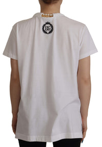 Thumbnail for Stunning V-Neckline Logo Embellished Tee