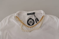 Thumbnail for Stunning V-Neckline Logo Embellished Tee