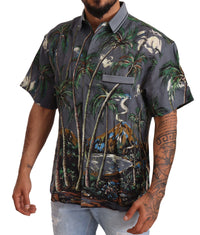 Thumbnail for Tropical Elegance Linen Silk Men's Shirt