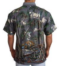 Thumbnail for Tropical Elegance Linen Silk Men's Shirt