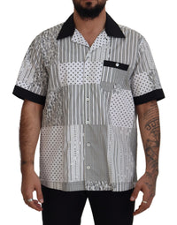 Thumbnail for Elegant Black & White Cotton Shirt