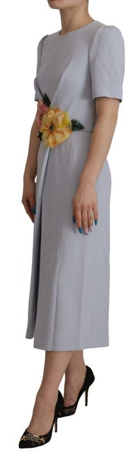 Thumbnail for Elegant Light Blue A-line Dress