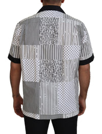 Thumbnail for Elegant Black & White Cotton Shirt