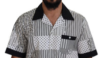 Thumbnail for Elegant Black & White Cotton Shirt