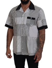 Thumbnail for Elegant Black & White Cotton Shirt