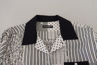 Thumbnail for Elegant Black & White Cotton Shirt