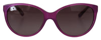 Thumbnail for Chic Purple Acetate Round Sunglasses