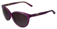 Thumbnail for Chic Purple Acetate Round Sunglasses