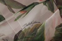 Thumbnail for Elegant Multicolor Silk Roses Maxi Dress