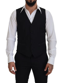 Thumbnail for Elegant Black Single-Breasted Dress Vest