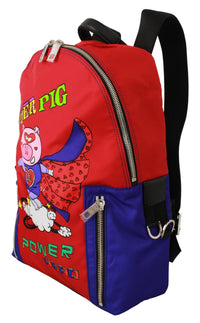 Thumbnail for Vibrant Red Multicolor Print Men's Backpack