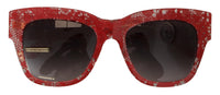 Thumbnail for Elegant Lace-Infused Red Sunglasses