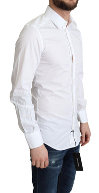 Thumbnail for White Cotton Long Sleeves Men Formal Shirt