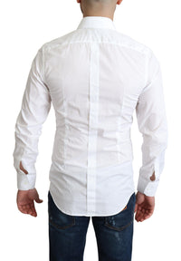Thumbnail for White Cotton Long Sleeves Men Formal Shirt