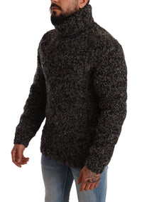 Thumbnail for Gray Wool Blend Turtleneck Pullover Sweater