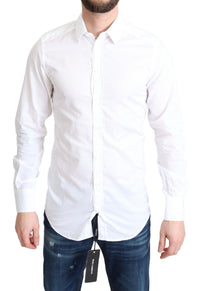 Thumbnail for Elegant White Cotton Dress Shirt Slim Fit