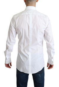 Thumbnail for Elegant White Cotton Bib Dress Shirt