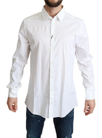 Thumbnail for Elegant White Cotton Stretch Dress Shirt